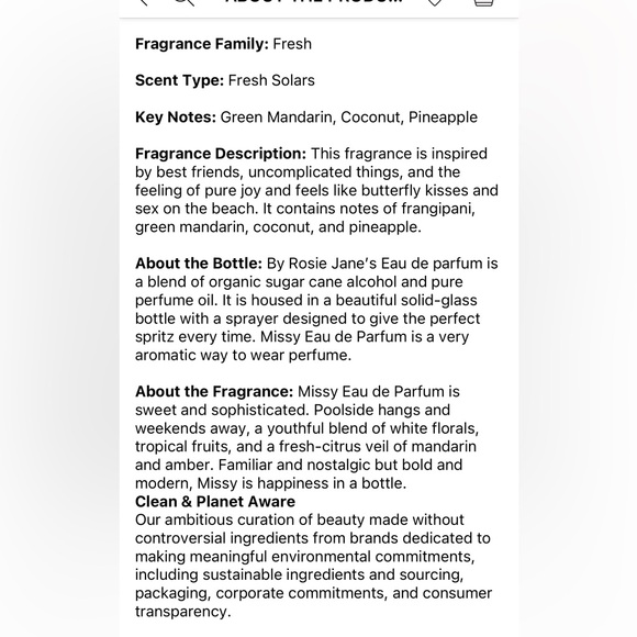 By ROSIE JANE, Missy Perfume Oil Roller Ball! Brand New .23fl oz - Picture 5 of 6